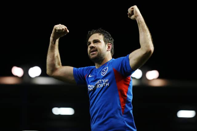 Brett Pitman is a surprise inclusion on the bench against MK Dons. Picture: Joe Pepler