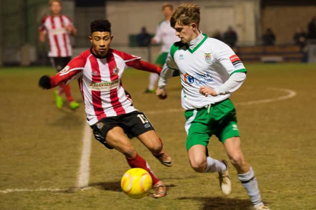 Former Bognor Regis regular Doug Tuck, right, will be playing for Horsham in next week's FA Cup second qualifying round tie against Hawks