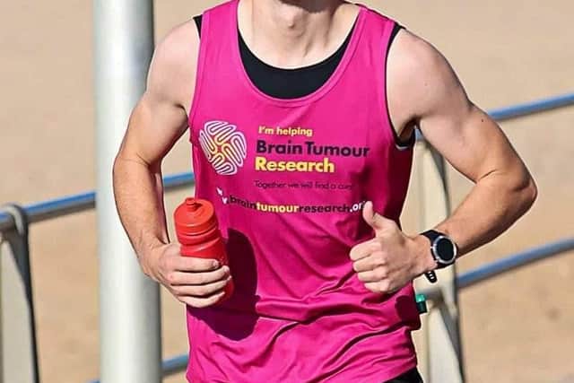 Matt Neilson training for the ultra marathon.