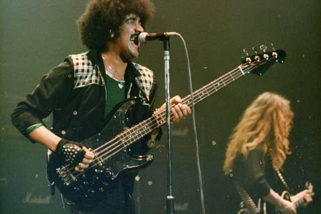 Thin Lizzy in action in 1983. Picture by Andy Small