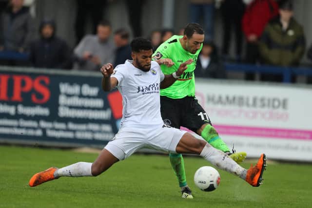 Hawks striker Jonah Ayunga in action against Hemel Hempstead in the 2019/20 National League South season. Picture: Dave Haines