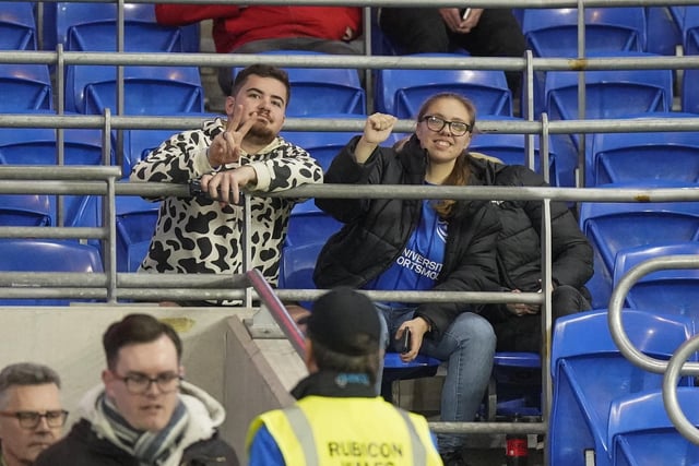 Pompey fans stayed right to the end, despite their side's poor showing in Wales.