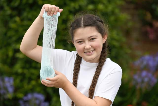 Issy Dodd, 11, is the owner of Sassy Slimes. Picture: Paul Jacobs/pictureexclusive.com