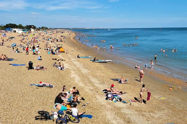 Southsea beach last weekend Picture: Kevin Fryer