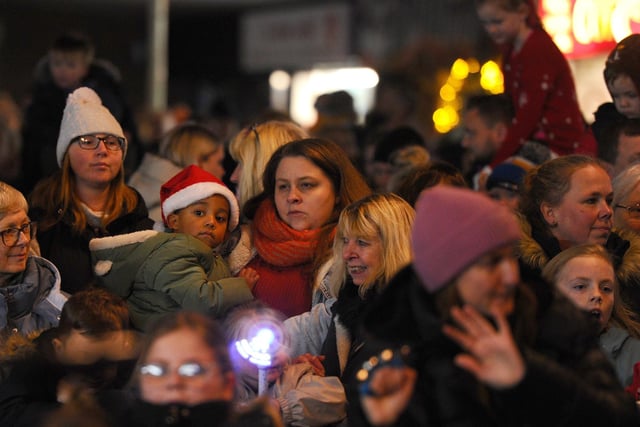 Christmas lights were turned on in Portchester precinct on Friday, November 29, 2024.
Picture: Sarah Standing (291124-9679)
