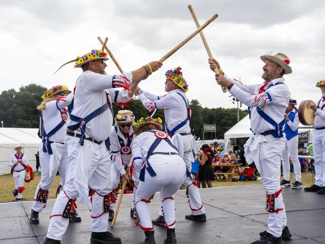 A number of morris dance groups showcased their skills at the festival.