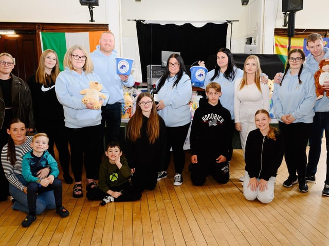 Pictured is: Family and friends gather to raise funds Hayden-Jay Archbold Picture: Keith Woodland (290921-2)