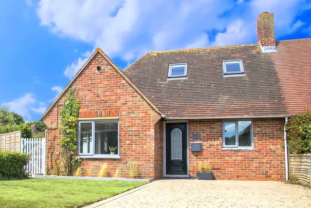 An exterior view of the three-bedroom property, Sea Mist.