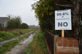 Residents are vehemently against proposals for 195 new homes off Sinah Lane, Hayling Island. Picture: David George