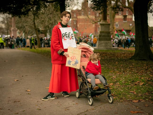 Pictured: Protestors at Victoria Park
Picture: Habibur Rahmans