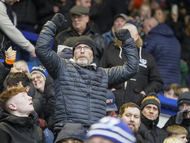 Pompey fans backed their team as they gave it everything against promotion-chasing Burnley at Fratton Park on Saturday.
