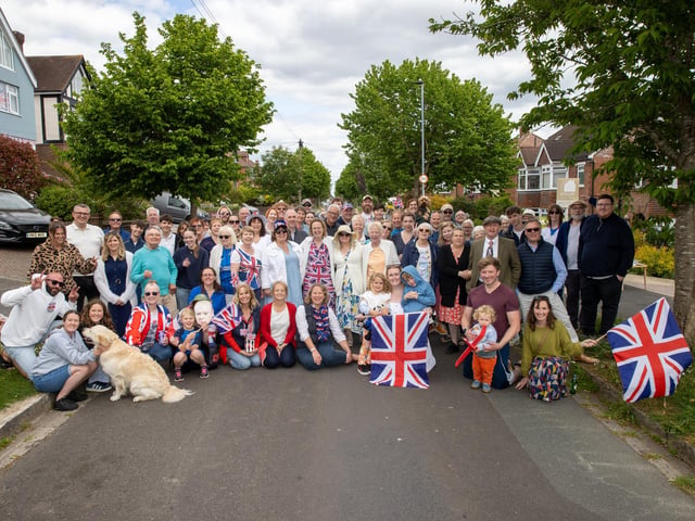 The VE Day street party on Grant Road, Drayton Photos by Alex Shute