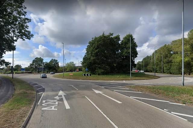 The route between Western Road, pictured, and the Northbridge Roundabout in Cosham was closed after a woman crashed her car into a tree this morning. Photo: Google.