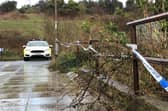 Officers in Meadowsweet Way, Wymering. Photo: Tom Cotterill