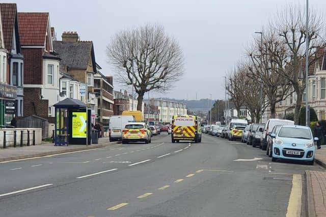 Police were called to a domestic incident in London Road, Hilsea, on February 28, 2022.