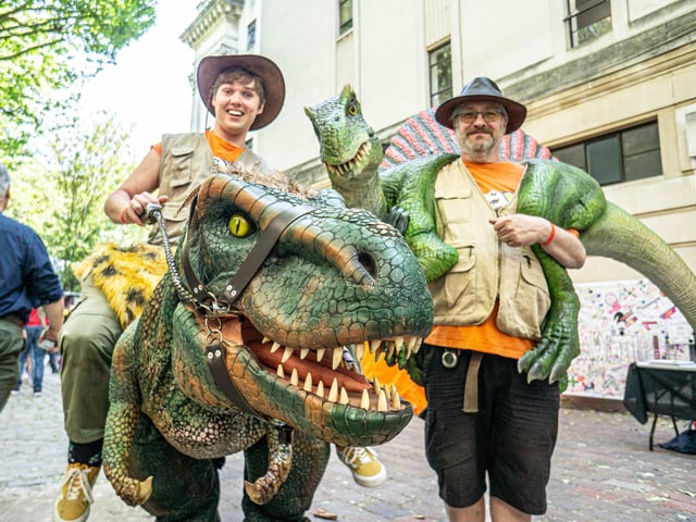 Portsmouth Comic Con 2023 at Portsmouth Guildhall on Saturday 3rd June 2023
Pictured: People dressed up at the event
Picture: Haibur Rahman