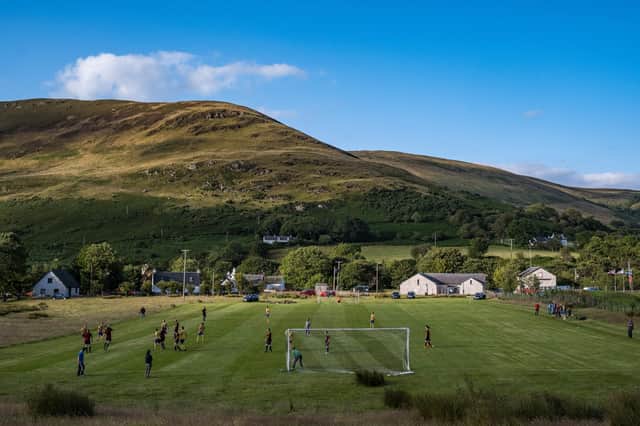 The Ewe Camp, home of Isle of Arran League club Northend Thistle. Pic by Mike Bayly.