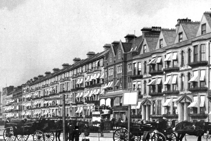 Western Parade, Southsea in 1898. Look at those sun blinds.