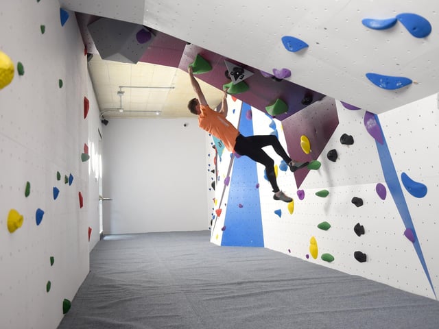 The bouldering area has already proved popular.
Picture: Sarah Standing