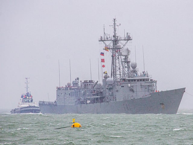 ESPS Santa Maria arriving to Portsmouth on Wednesday 21st February 2024.