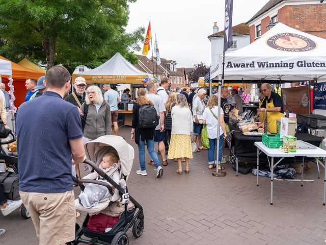 Emsworth Food Festival 2026 in Emsworth. Pictured is people at the festival. Pictured by Alec Chapman