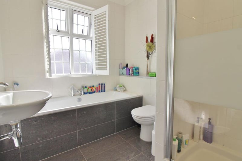 The listing says: "Four double bedrooms & off road parking! Jeffries & Dibbens are delighted to offer for sale this, comprehensive, four double bedroom, extended, semi-detached residence in Mayfield Road, North End."