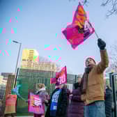 Teachers on strike at Ark Charter Academy, Portsmouth on Thursday, March 2 
Picture: Habibur Rahman
