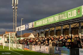 Bognor Regis attracted a crowd of over 2,200 for Tuesday's Sussex derby with Isthmian League Premier leaders Worthing. Picture: Lyn Phillips.