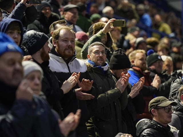 The home end was packed out as always for Pompey's game against Millwall.