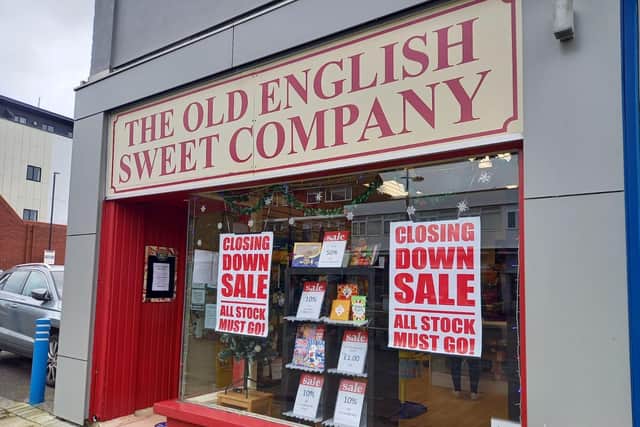 The Old English Sweet Company in Waterlooville is closing its doors after nearly 12 years in business.