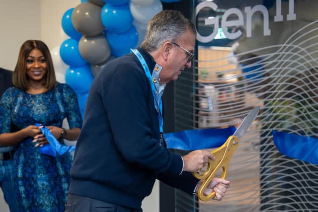 Steven Millner, CEO at Gen II, opens the new office which can accommodate up to 300 staff.