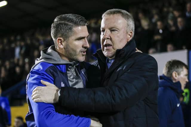 Kenny Jackett and Ryan Lowe (Photo by Daniel Chesterton/phcimages.com/PinPep)