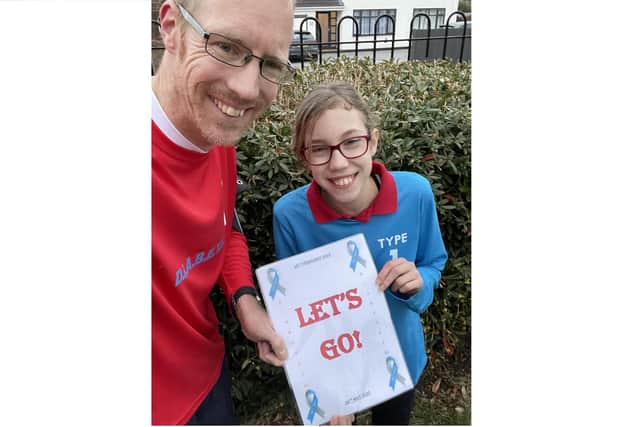 Matthew and Annabelle Elliott from Gosport who are walking 65 miles in aid of the Portsmouth Hospitals Charity and for diabetes awareness