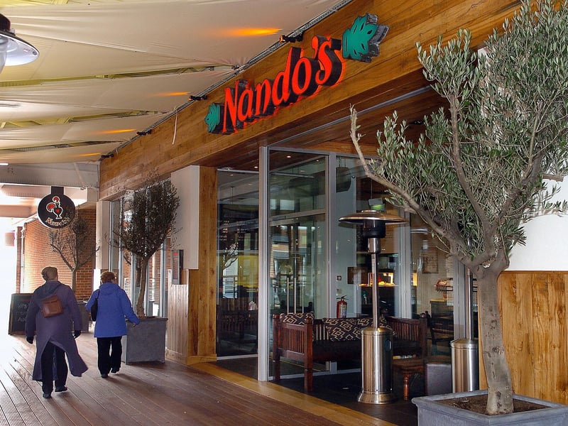 Nando's in Gunwharf Quays is rated 4.3 based on 1,928 Google reviews. One person wrote: "Good food,chicken could be a bit more spicy, great service and atmosphere."Picture: Michael Scaddan
