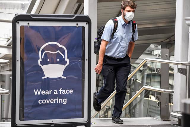 Facemasks are mandatory in many public areas to help stop the spread of the coronavirus Picture: Getty Images