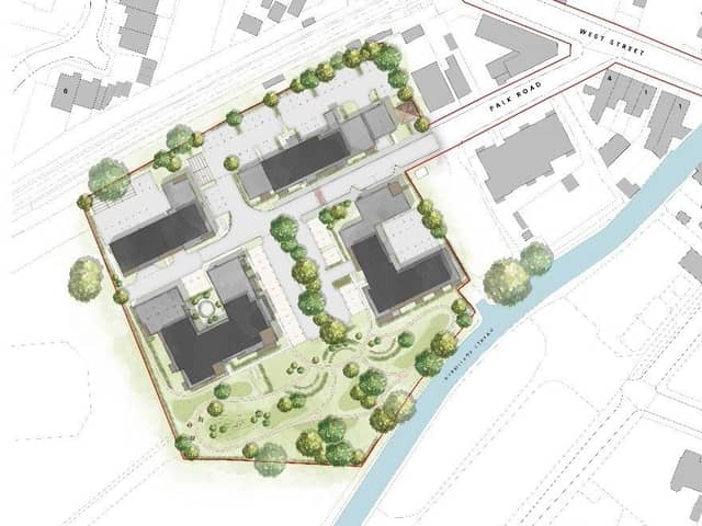A map of the development in Palk Road