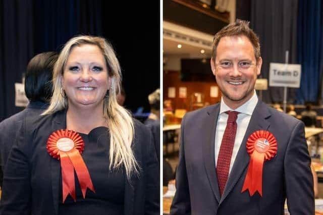 Amanda Martin MP and Stephen Morgan MP