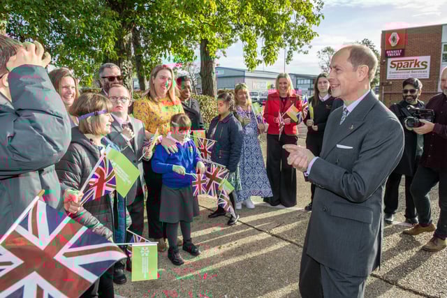 The Duke of Edinburgh visiting the the Portsmouth Down Syndrome Association to open their new centre. Picture: Steve Reid Blitz Photography