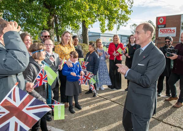The Duke of Edinburgh visiting the the Portsmouth Down Syndrome Association to open their new centre. Picture: Steve Reid Blitz Photography