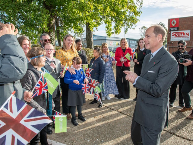 The Duke of Edinburgh visiting the the Portsmouth Down Syndrome Association to open their new centre.  Picture: Steve Reid Blitz Photography