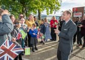 The Duke of Edinburgh visiting the the Portsmouth Down Syndrome Association to open their new centre.  Picture: Steve Reid Blitz Photography