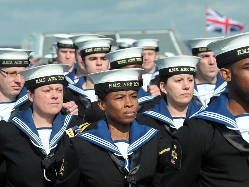 The decommissioning ceremony for HMS Ark Royal in Portsmouth Naval Base 11th March 2011. Picture:Steve Reid 110865-178