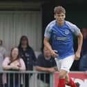 Sean Raggett in pre-season action against Bognor last Tuesday night.    Picture: Jason Brown