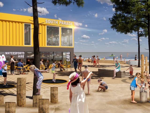 How Southsea seafront could look.

Pictured is: Water fun concept for South Parade Beach.