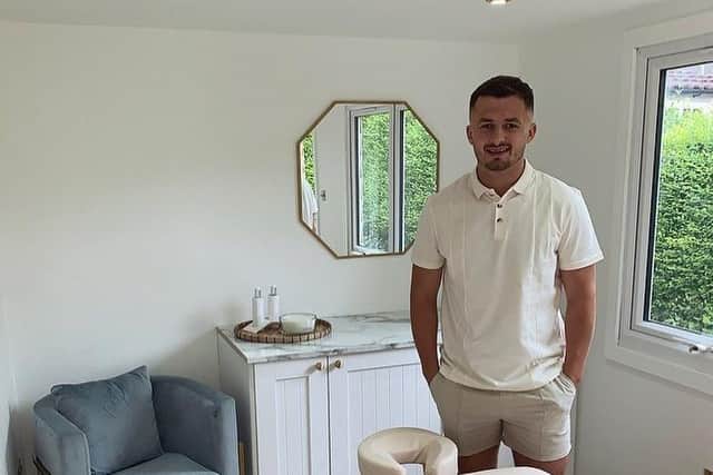 Brandon Coleman runs his own massage therapy business out of his Waterlooville home - Coleman's Massage Therapies