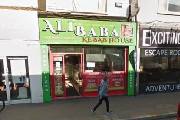 Ali Baba kebab house was also fined £1,000 for remaining open past the 10pm curfew. Photo: Google