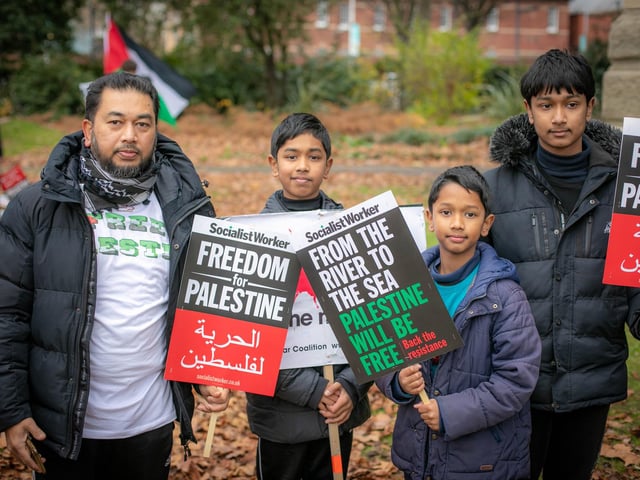 Pictured: Protestors at Victoria Park
Picture: Habibur Rahmans
