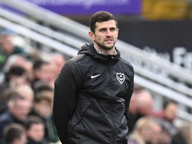 John Mousinho has won half of his games in charge of Pompey.