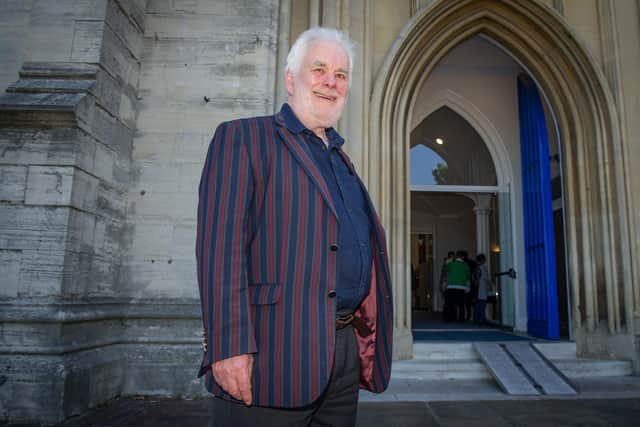 Michael Woolley outside All Saints Church, Portsmouth, in 2019. Picture: Habibur Rahman