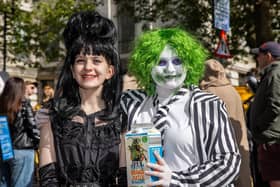 Mabel, 13 and Kaitlin, 12, at Portsmouth Comic Con 2025.  Photos by Alex Shute
